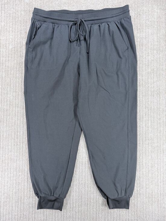 Rachel Zoe Pants - Rachel Zoe Charcoal Grey Elastic Waist Stretch Joggers L